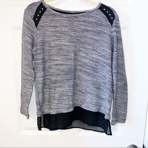 Style & co long sleeve sweater grey medium